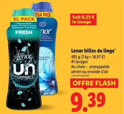 Lidl LENOR billes de linge offre