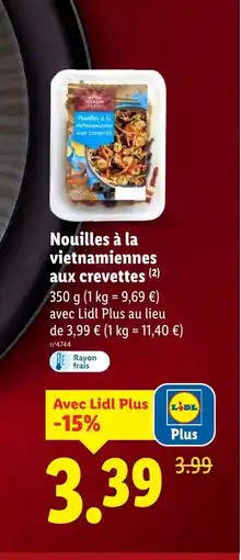 Lidl Nouilles à la vietnamienne Gux crevertes offre
