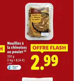 Lidl Nouilles à la chinoises au poulet offre