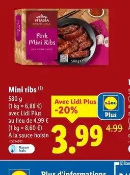 Lidl Mini ribs offre
