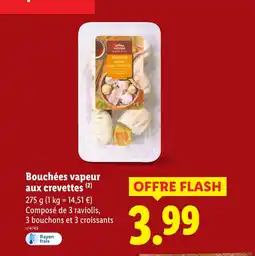 Lidl Bouchées vapeur aux crevettes offre