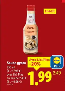 Lidl Sauce gyoza offre