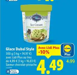 Lidl Glace Dubaï Style offre