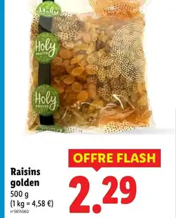 Lidl Raisins golden offre