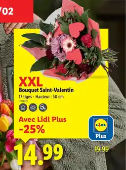 Lidl Bouquet Saint-Valentin offre