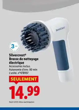 Lidl SILVERCREST Brosse de nettoyage électrique offre