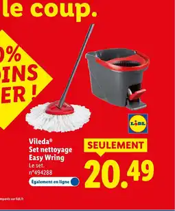 Lidl VILEDA Set nettoyage Easy Wring offre