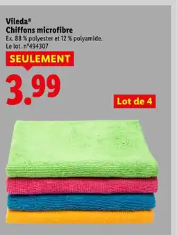 Lidl VILEDA Chiffons microfibre offre