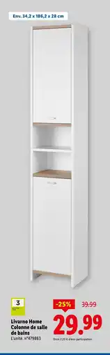 Lidl LIVARNO HOME Colonne de salle de bains offre