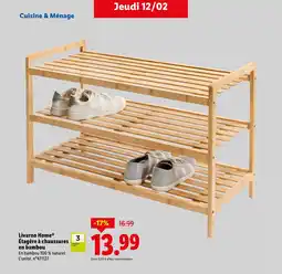Lidl LIVARNO HOME Étagère à chaussures offre
