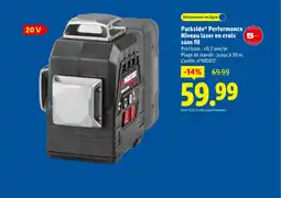 Lidl PARKSIDE Performance Niveau laser en croix sans fil offre