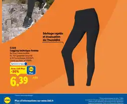 Lidl CRIVIT Legging technique femme offre