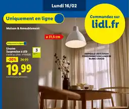 Lidl LIVARNO Suspension à LED offre