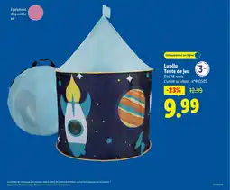 Lidl LUPILU Tente de jeu offre