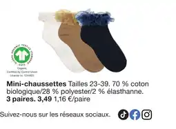 Zeeman Mini-chaussettes offre
