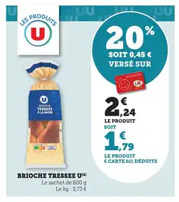 Bi1 U Brioche tressee offre