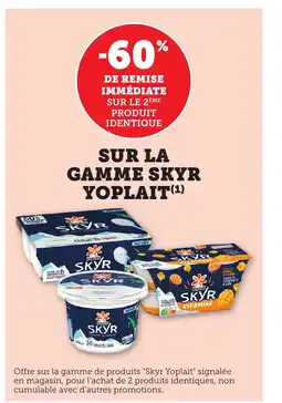 Bi1 SKYR YOPLAIT Sur la gamme offre