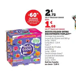 Bi1 PETITS FILOUS Offre decouverte yoplait offre