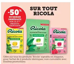 Bi1 RICOLA Sur tout offre