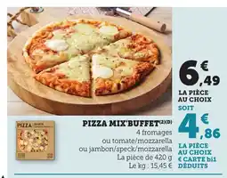 Bi1 MIX BUFFET Pizza offre