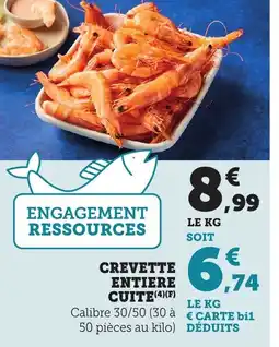 Bi1 Crevette entiere cuite offre
