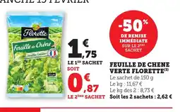 Bi1 FLORETTE Feuille de chene verte offre
