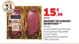Bi1 MONTFORT Magret de canard offre