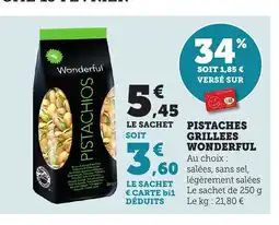 Bi1 WONDERFUL Pistaches grillees offre