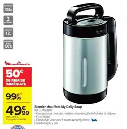 Carrefour Market Blender chauffant My Daily Soup offre