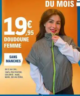 E.Leclerc Doudoune femme offre
