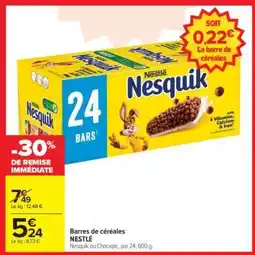 Carrefour Market BARRES DE CÉRÉALES NESTLE offre