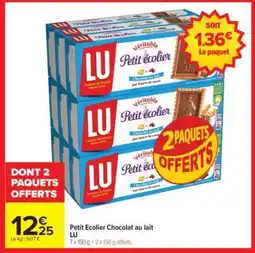 Carrefour Market Petit Écolier Chocolat Au Lait Lu offre