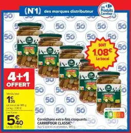 Carrefour Market Cornichons extra-fins croquants CARREFOUR CLASSIC' offre