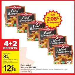 Carrefour Market PLAT CUISINÉ “WILLIAM SAURIN” offre