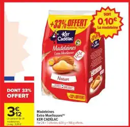 Carrefour Market Madeleines Extra moelleuses offre