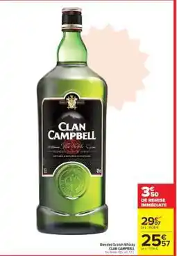 Carrefour Market BLENDED SCOTCH WHISKY CLAN CAMPBELL offre