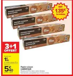 Carrefour Market Papier cuisson CARREFOUR offre