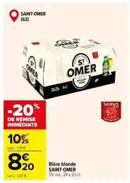 Carrefour Bière Blonde Saint-Omer offre