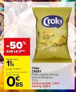 Carrefour Chips CROKY offre