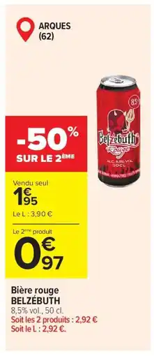 Carrefour Bière rouge BELZÉBUTH offre