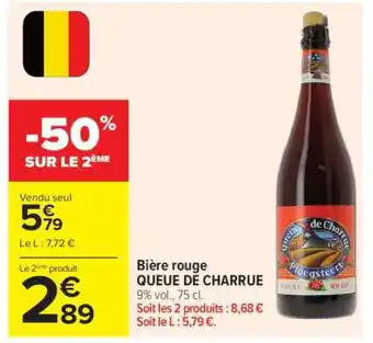 Bière rouge QUEUE DE CHARRUE