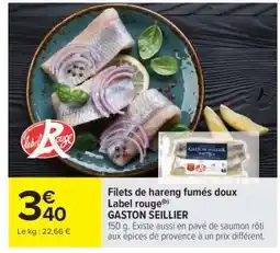 Carrefour Filets de hareng fumés doux Label rouge offre