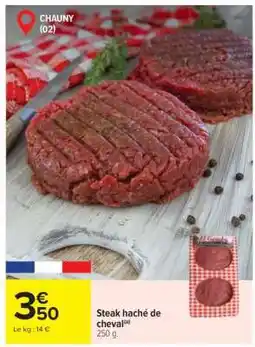 Carrefour Steak haché de cheval offre