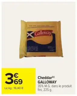 Carrefour Cheddar Galloway offre