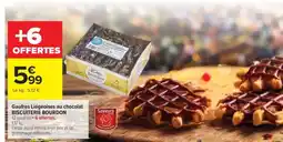 Carrefour GAUFRES LIEGEOISES AU CHOCOLAT BISCUITERIE BOURDON offre