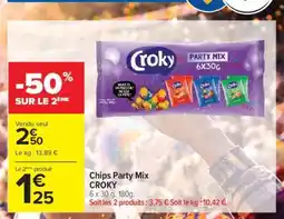 Carrefour Chips Party Mix Croky offre