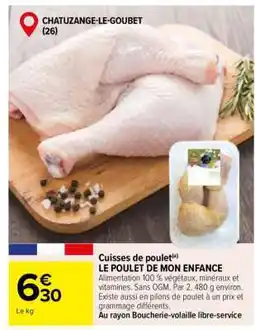 Carrefour Cuisses de Poulet offre