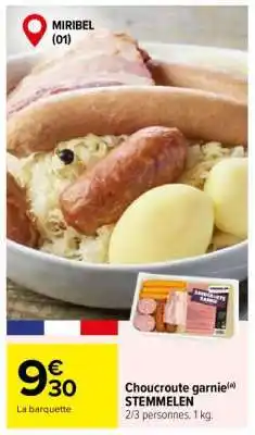 Carrefour Choucroute garnie STEMMELEN offre