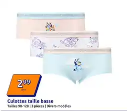 Action Bluey - culottes taille basse offre