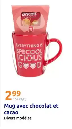 Action Good - mug avec chocolat et cacao offre